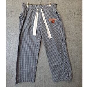Chicago Bears Sleep Pants Men M (Fits 32x29) Black White Plaid Concept Football